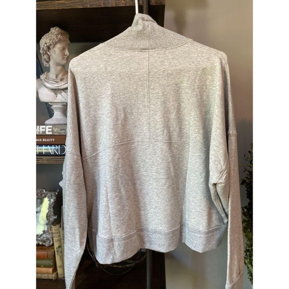 (Sold) Free People Lara Drawstring Pullover Grey - Picture 7 of 8
